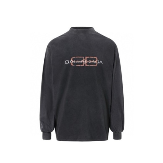 ❤발렌시아가 남성 라운드 긴팔티 - Balenciaga Mens Round Tshirt - bac8552x