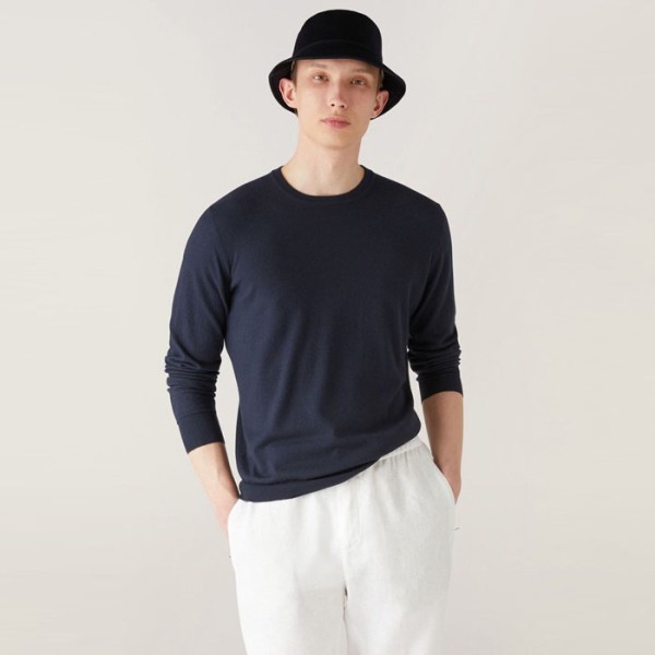 ✨로로피아나 남성 라운드 스웨터 - Loro Piana Mens Round Sweater - lpc8739x