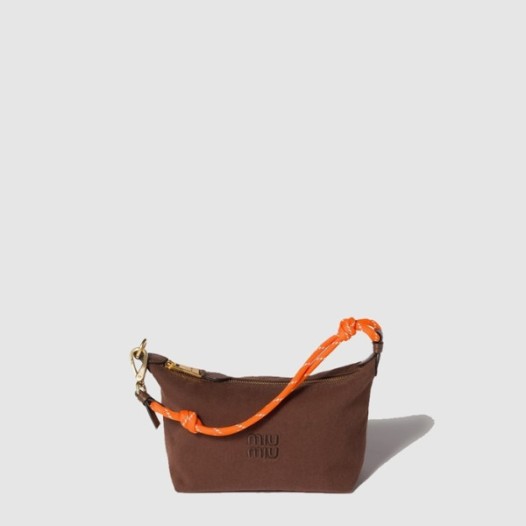 ❤미우미우 여성 가바딘 파우치 - Miumiu Womens Gabardine pouch - mib11333x