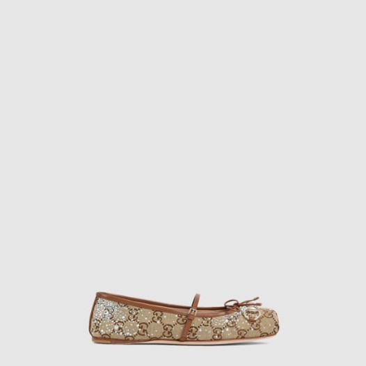 ❤구찌 여성 GG 크리스털 구찌 홀스빗 플랫 슈즈 - Gucci Womens GG Crystal Gucci Horsebit Flat Shoes - gus8600x