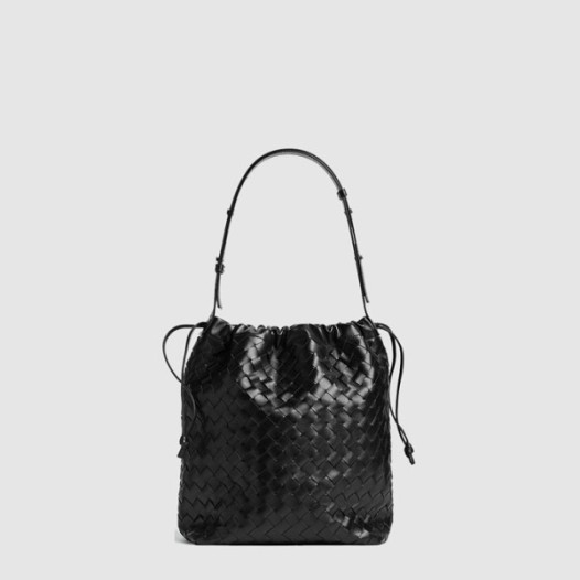 ★보테가베네타 남성 인트레치아토 램스킨 비블리오테카 버킷 백 - Bottega veneta Mens Intrecciato Biblioteca Bucket Bag - bvb11517x