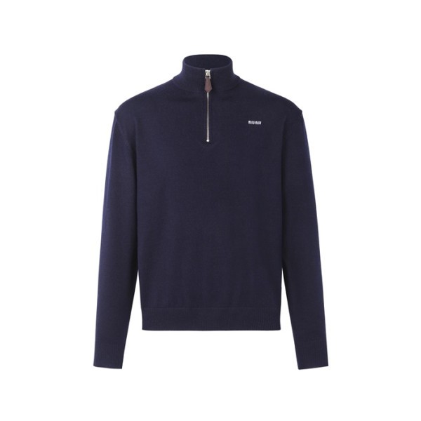 ✨미우미우 남성 집업 니트웨어 - Miumiu Unisex Zip-up Knitwear - mic9043x