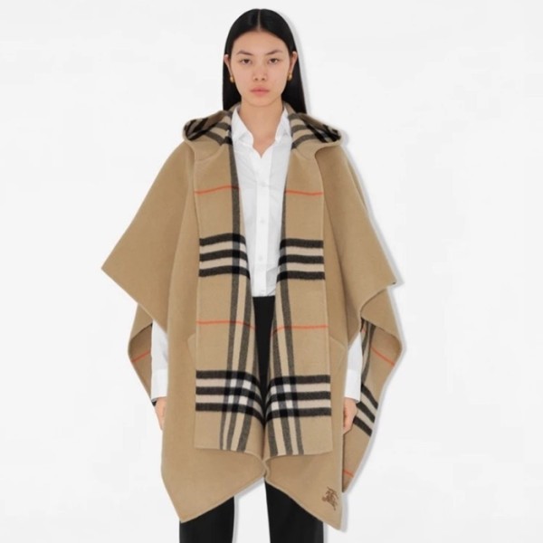 ✨버버리 여성 리버시블 체크 케이프 - Burberry Womens Reversible Check Cape - acc5991x