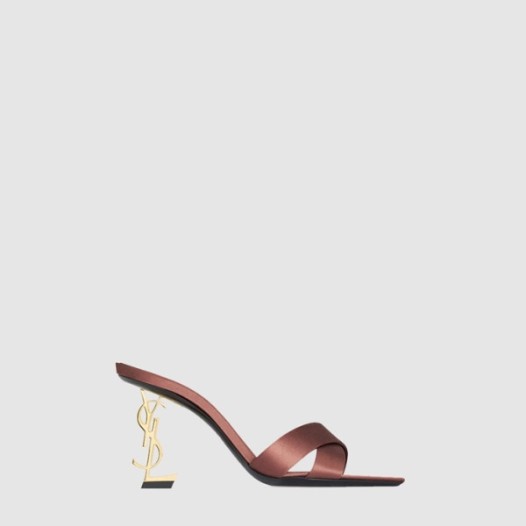 ❤입생로랑 여성 새틴 크레이프 Opyum 뮬 - Saint Laurent Womens Satin Crepe Opyum Mules - yss8680x
