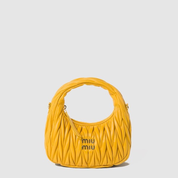 ✨미우미우 여성 완더 마테라쎄 호보 백 - Miumiu Womens Wander Matelasse Hobo Bag - mib11997x