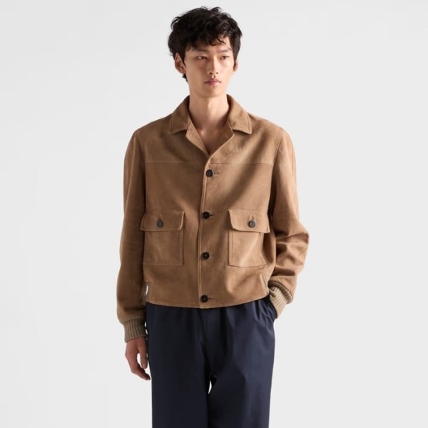 ✨프라다 남성 가죽 자켓 - Prada Mens Leather Jacket - prc9729x