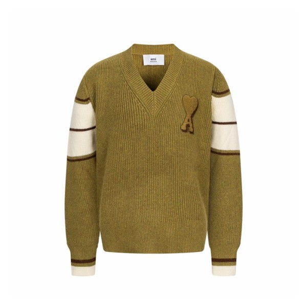 ✨아미 남/녀 브이넥 니트웨어 - Ami Unisex V-neck Knitwear - amc9750x