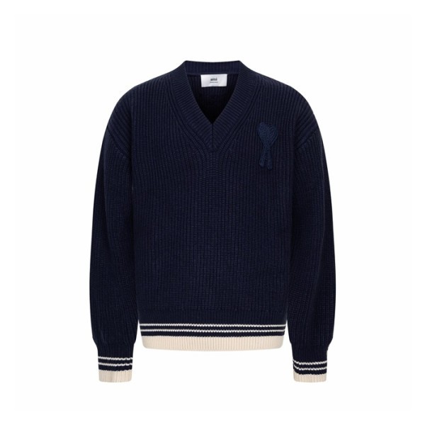 ✨아미 남/녀 브이넥 니트웨어 - Ami Unisex V-neck Knitwear - amc9752x