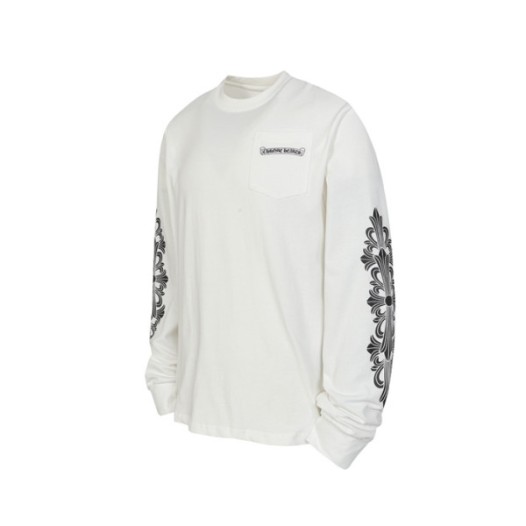 ❤크롬하츠 남성 라운드 긴팔티 - Chrome Hearts Mens Round Tshirt - chc12150x