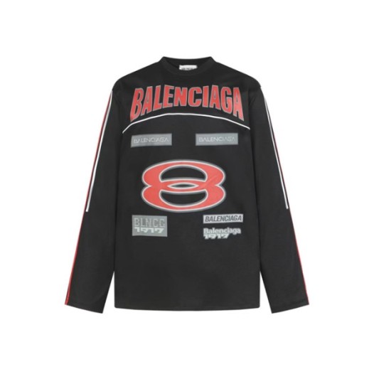 ❤발렌시아가 남성 라운드 긴팔티 - Balenciaga Mens Round Tshirt - bac12163x