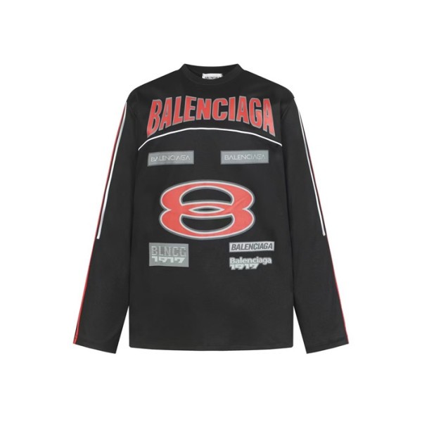 ✨발렌시아가 남성 라운드 긴팔티 - Balenciaga Mens Round Tshirt - bac12163x