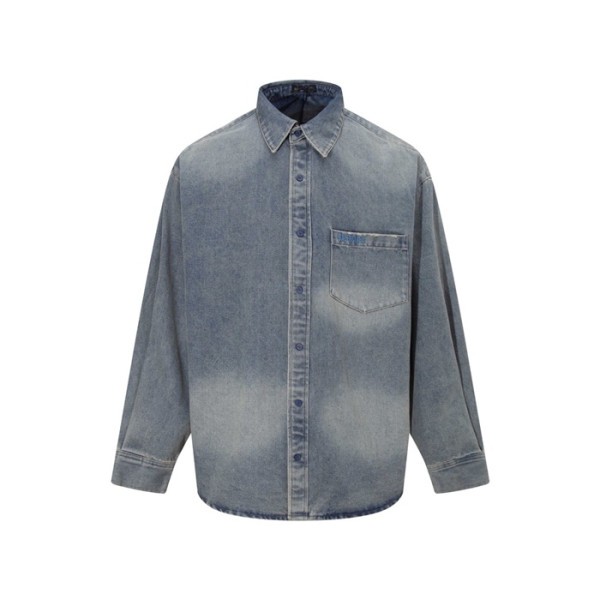 ✨발렌시아가 남성 데님 셔츠 - Balenciaga Mens Denim Shirts - bac12177x