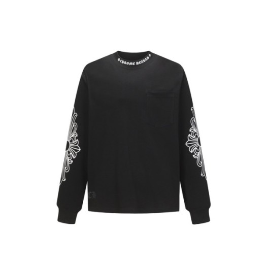 ❤크롬하츠 남성 라운드 긴팔티 - Chrome Hearts Mens Round Tshirt - chc12210x