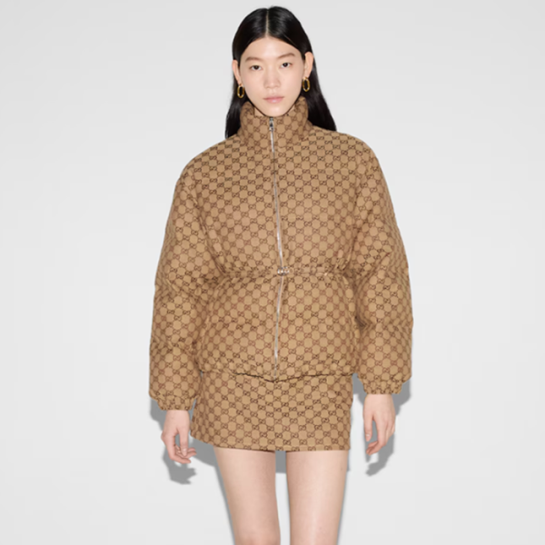 ✨구찌 여성 GG 캔버스 봄버 재킷 - Gucci Womens GG canvas Bomber Jacket - guc12192x