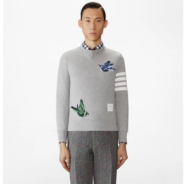 ✨톰브라운 남성 라운드 맨투맨 - Thom Browne Mens Round Tshirts - thc12290x