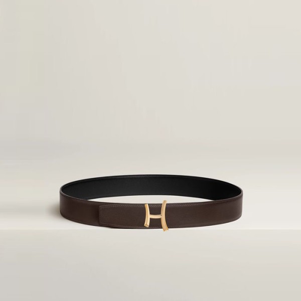 ✨에르메스 남성 S Script 버클 리버서블 벨트 - Hermes Mens S Script Buckle Reversible Belt - bel422x