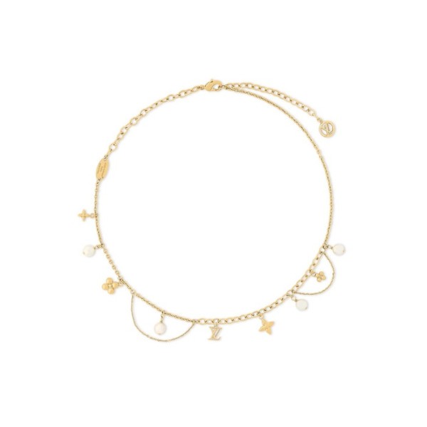 ✨루이비통 여성 골드 네크리스 - Louis vuitton Womens Blooming Pearls Necklace - acc6177x