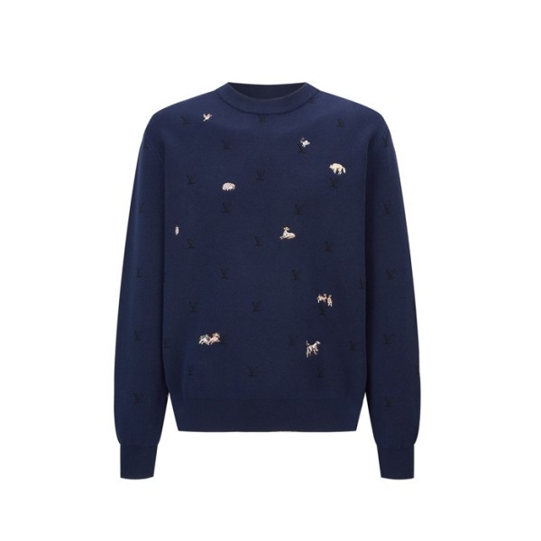 ✨루이비통 남성 라운드 스웨터 - Louis vuitton Mens Round Sweater - lvc12362x