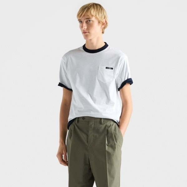 ✨프라다 남성 양면 라운드 반팔티 - Prada Mens Round Tshirt - prc12370x