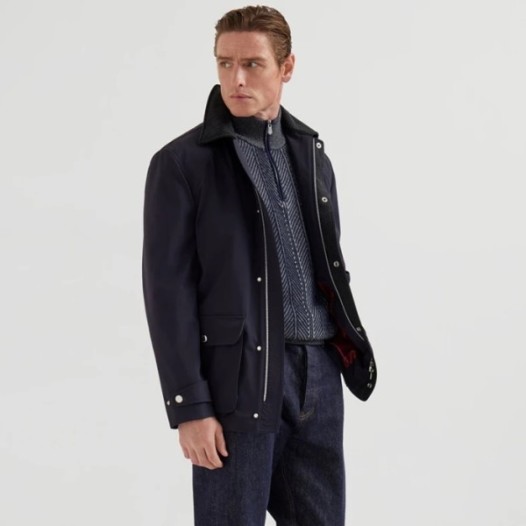 ❤브루넬로쿠치넬리 남성 집업 니트 - Brunello Cucinelli Mens Zip-up Knitwear - brc12453x