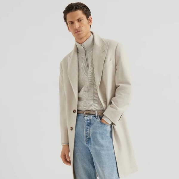 ✨브루넬로쿠치넬리 남성 집업 니트 - Brunello Cucinelli Mens Zip-up Knitwear - brc12454x