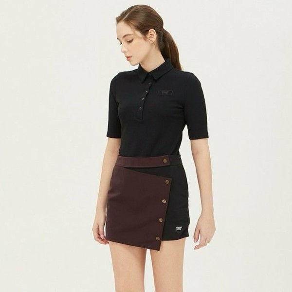 ✨PXG 여성 Fall 컬러블록 랩스커트 - gol1900x