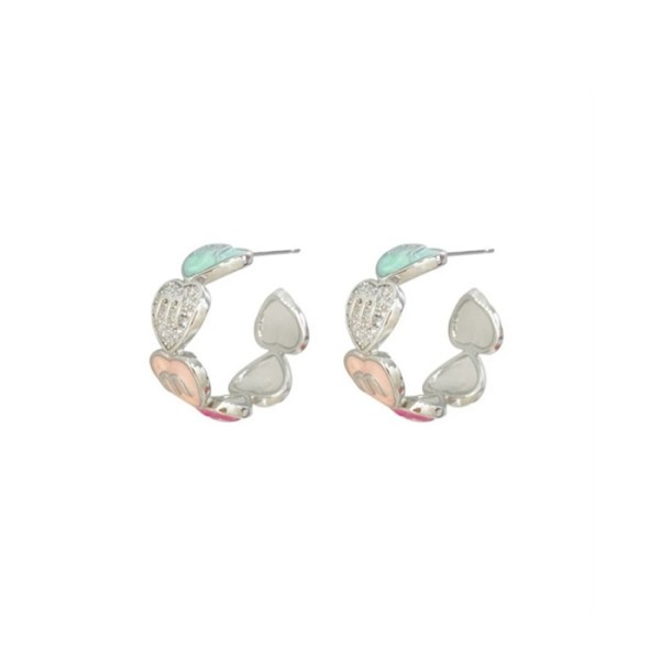✨미우미우 여성 에나멜 메탈 귀걸이 - Miumiu Womens Enameled Metal Earrings - acc6296x