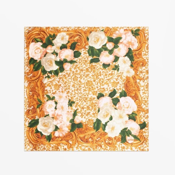 ✨샤넬 여성 까멜리아 스퀘어 스카프 - Chanel Womens Camellia Square Scarf - acc6297x