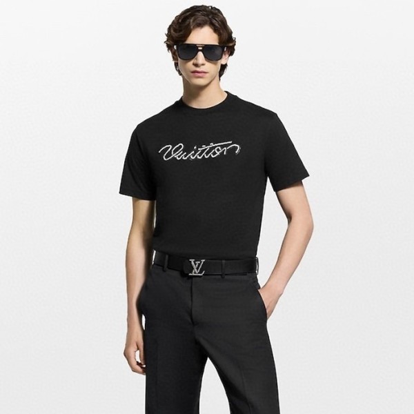 ✨루이비통 남성 라운드 반팔 티셔츠 - Louis vuitton Mens Round Tshirt - lvc12488x