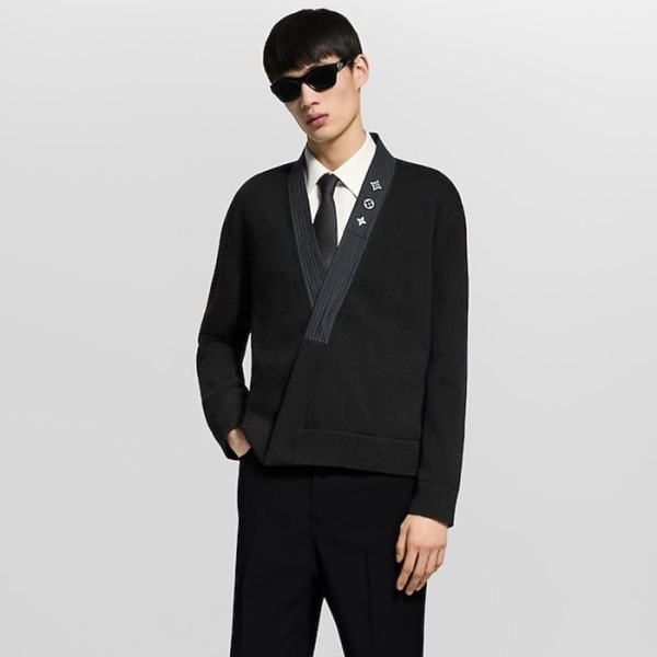 ✨루이비통 남성 브이넥 스웨터 - Louis vuitton Mens V-neck Sweater - lvc12492x