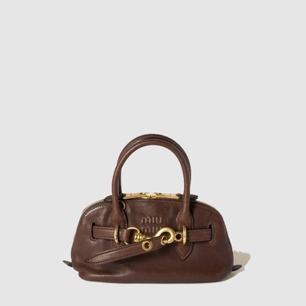 ✨미우미우 여성 아방뛰르 미니 나파 가죽 백 - Miumiu Womens Avanture Mini Nappa Leather Bag - mib12573x