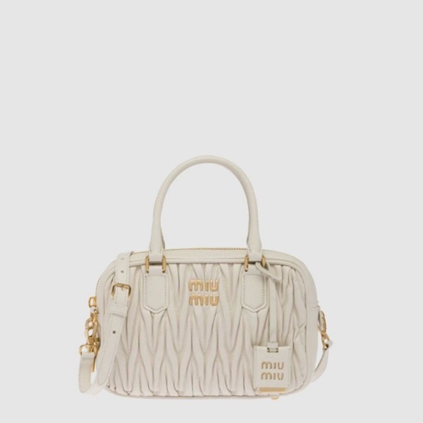 ✨미우미우 여성 아르카디 마테라쎄 나파 가죽 백 - Miumiu Womens Arcadi Matelasse Bag - mib12643x