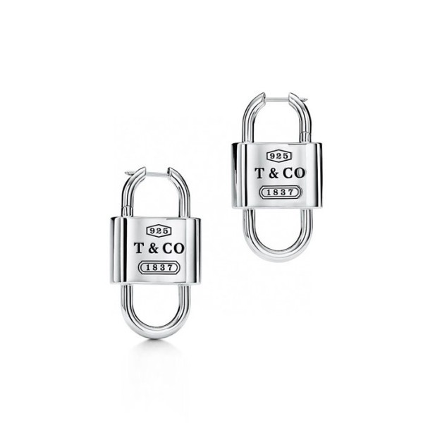 ✨티파니 여성 라지 더블 락 드롭 이어링 - Tiffany Womens Large Double Lock Drop Earrings - acc6344x
