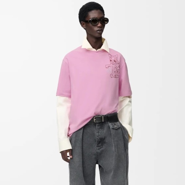 ✨로에베 남성 라운드 반팔티 - Loewe Mens Round Tshirt - loc12638x