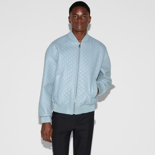 ✨구찌 남성 가죽 자켓 - Gucci Mens Leather Jacket - guc12653x