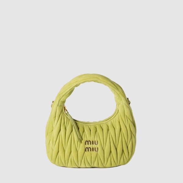 ✨미우미우 여성 완더 마테라쎄 호보 백 - Miumiu Womens Wander Matelasse Hobo Bag - mib12851x