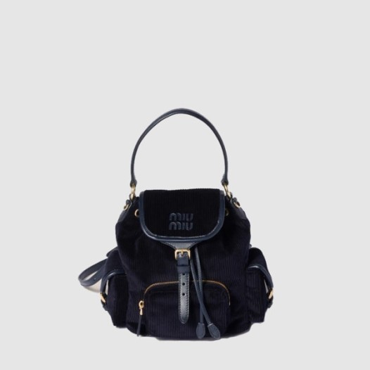 ❤미우미우 여성 코듀로이 백팩 - MiuMiu Womens Corduroy Backpack - mib12889x