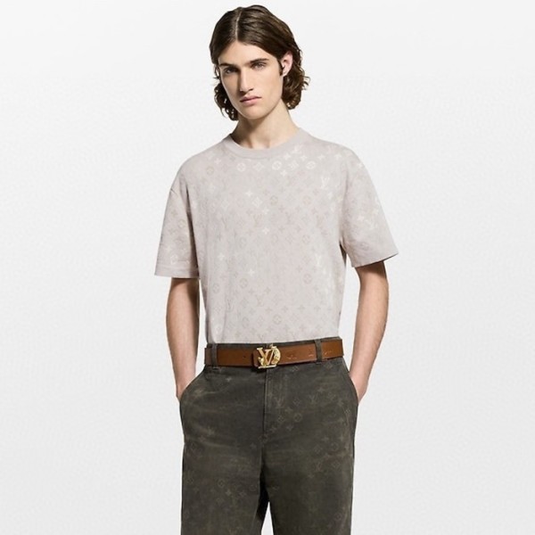 ✨루이비통 남성 라운드 반팔 티셔츠 - Louis vuitton Mens Round Tshirt - lvc12695x