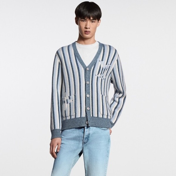 ✨루이비통 남성 브이넥 가디건 - Louis vuitton Mens V-neck Cardigan - lvc12769x