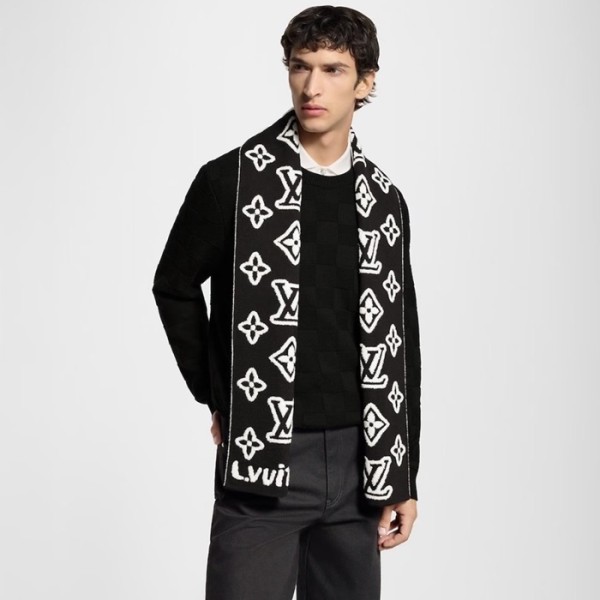 ✨루이비통 남성 모노그램 블래스트 니티드 스카프 - Louis vuitton Mens Monogram Blast Knitted Scarf - acc6465x