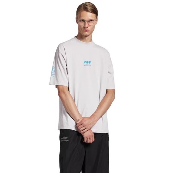 ✨발렌시아가 남성 라운드 반팔 티셔츠 - Balenciaga Mens Round Tshirt - bac12803x