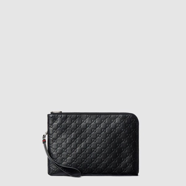 ✨구찌 남성 GG 엠블럼 파우치 - Gucci Mens GG Emblem Pouch - gub13151x