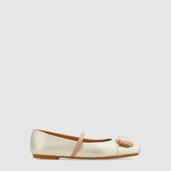 ✨페라가모 여성 뉴 바라 플레이트 발레 플랫 - Ferragamo Womens New Vara Plate Ballet Flats - fes8893x