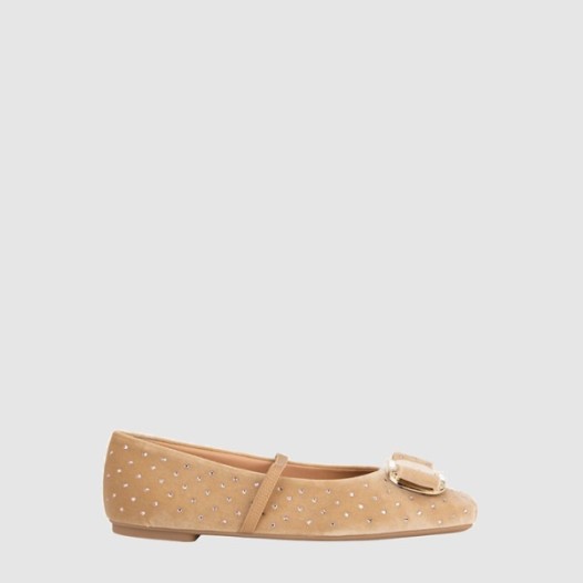 ❤페라가모 여성 뉴 바라 플레이트 발레 플랫 - Ferragamo Womens New Vara Plate Ballet Flats - fes8894x