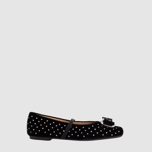 ❤페라가모 여성 뉴 바라 플레이트 발레 플랫 - Ferragamo Womens New Vara Plate Ballet Flats - fes8895x