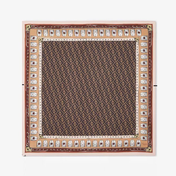 ✨펜디 여성 FF 스퀘어 스카프 - Fendi Womens FF Square Scarf - acc6726x