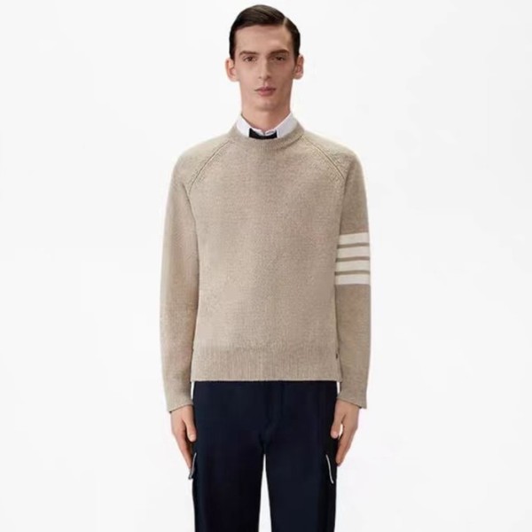 ✨톰브라운 남성 라운드 스웨터- Thom Browne Mens Round Sweater - thc13037x