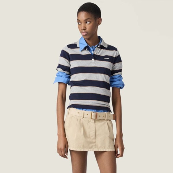 ✨미우미우 여성 폴로 티셔츠 - Miumiu Womens Polo Tshirt - mic13049x