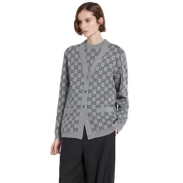 ✨구찌 여성 브이넥 가디건 - Gucci Womens V-neck Cardigan - guc13062x