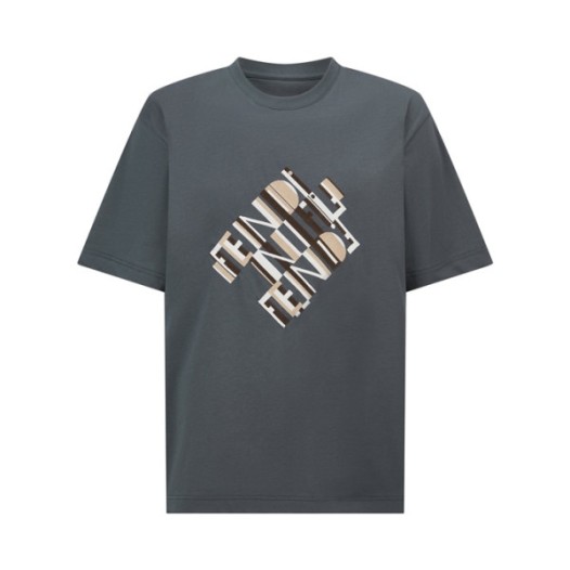 ❤펜디 남성 라운드 반팔 티셔츠 - Fendi Mens Round Tshirt - fec13071x